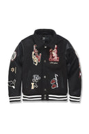 Jordan Craig 'Carpe Diem' Varsity Jacket (Black) 91648 - FRESH N FITTED