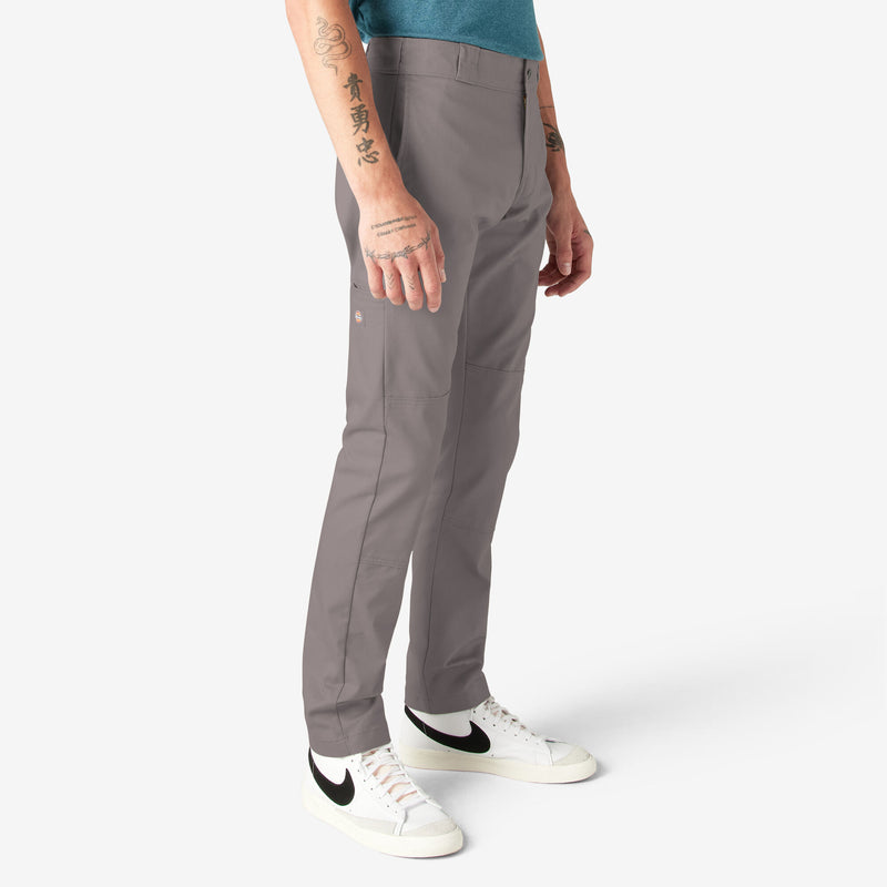 Dickies Double Knee Skinny Work Pants (Sliver) WP811DS - Fresh N Fitted Inc