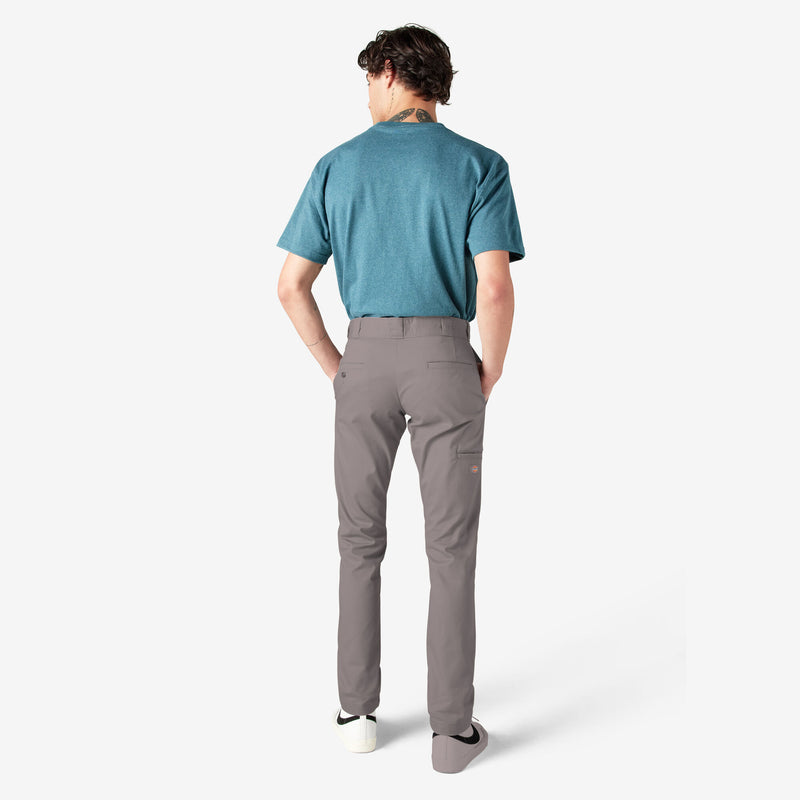 Dickies Double Knee Skinny Work Pants (Sliver) WP811DS - Fresh N Fitted Inc