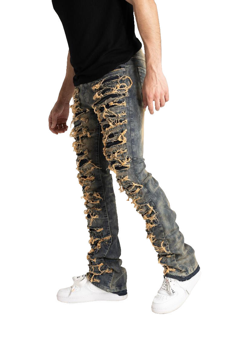 Taker 'Multi R&R' Stack Denim (Taupe) B2086 - FRESH N FITTED