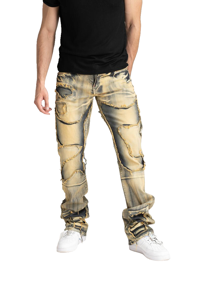 Taker 'Continuous R&R' Stack Denim (Taupe) B2083 - FRESH N FITTED