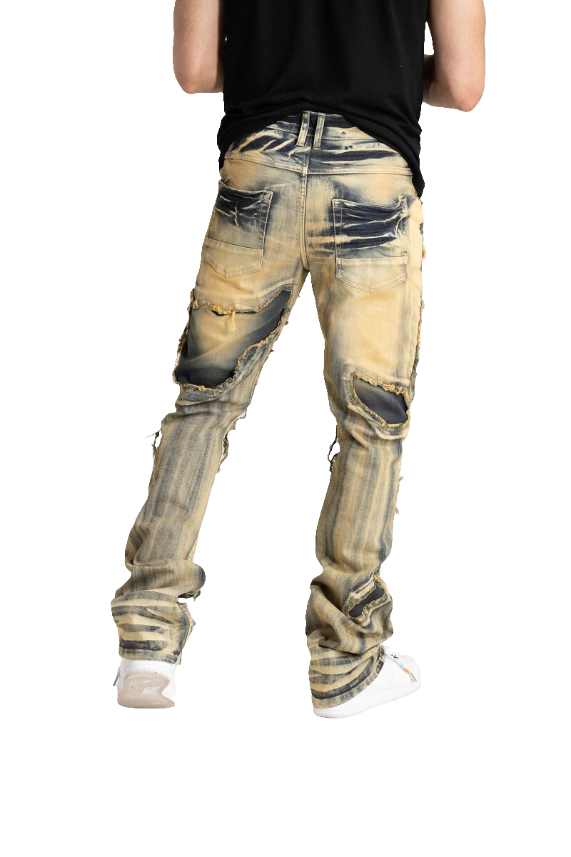 Taker 'Continuous R&R' Stack Denim (Taupe) B2083 - FRESH N FITTED