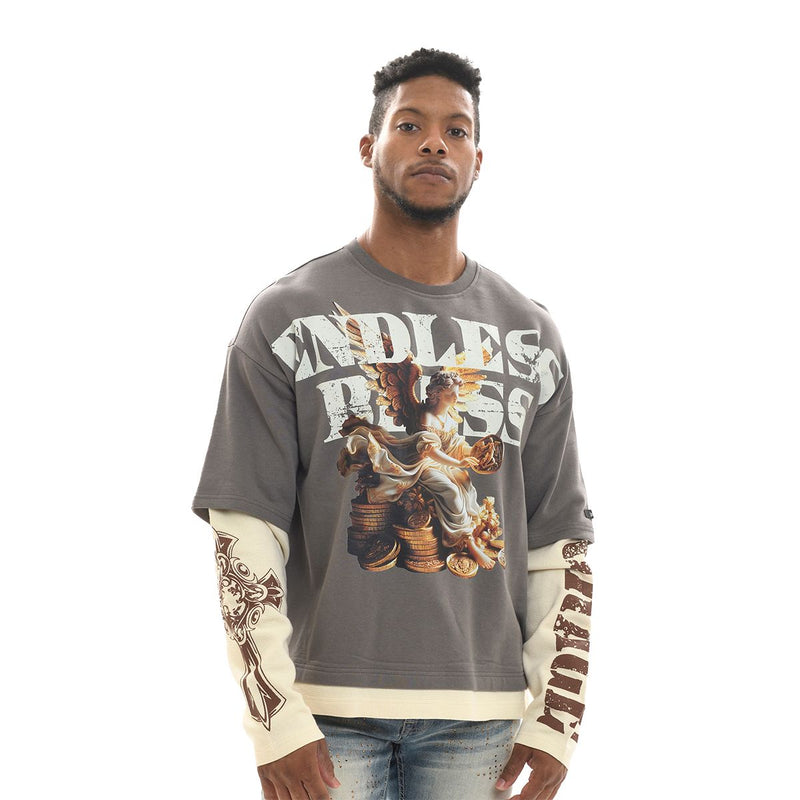 Switch 'Endless' Cropped Tee (M.Grey) SW5150 - FRESH N FITTED