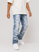 Evolution Kids 'Rip & Repair' Legacy Denim (Ice Blue) EV-330207K