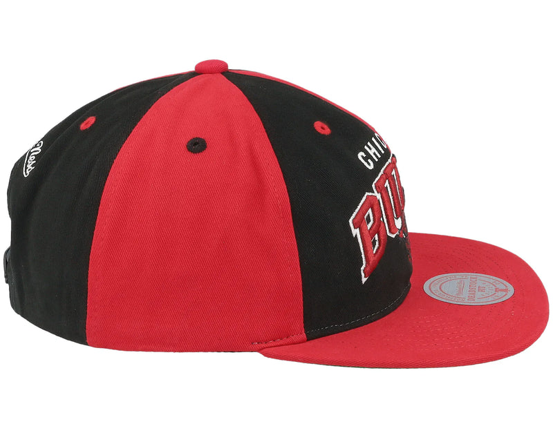Mitchell & Ness 'Chicago Bulls' NBA PinWheel Of Fortune Snap Back (Red/Black) LD21172 - Fresh N Fitted Inc
