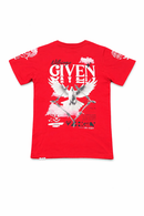 Highly Undrtd Kids Nothing Given T-Shirt Red US6108K - FRESH N FITTED
