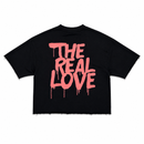BKYS 'Love Holic' Cropped Rhinestone T-Shirt (Black) T1520 - FRESH N FITTED