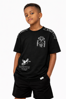 Highly Undrtd Kids Above All T-Shirt Black US6110K - FRESH N FITTED