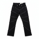FWRD Kids 330385K/LK 'Fray Crystal' Slim Straight Denim (Jet Black) - FRESH N FITTED