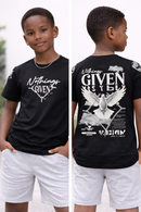 Highly Undrtd Kids Nothing Given T-Shirt Black US6108K - FRESH N FITTED