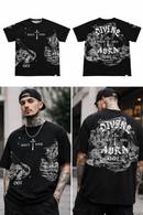 Highly Undrtd Devin Aura T-Shirt In Black US6109 - FRESH N FITTED