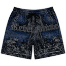 Rebel Minds 'Stand Alone' Tapestry Shorts (Black) 610-12902 - FRESH N FITTED