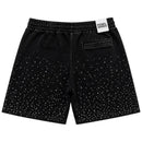 Rebel Minds 'Washed Rhinestone Galaxy' Shorts (Black) 610-11966 - FRESH N FITTED