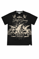 Highly Undrtd Saints & Sinner T-Shirt In Black US6104 - FRESH N FITTED