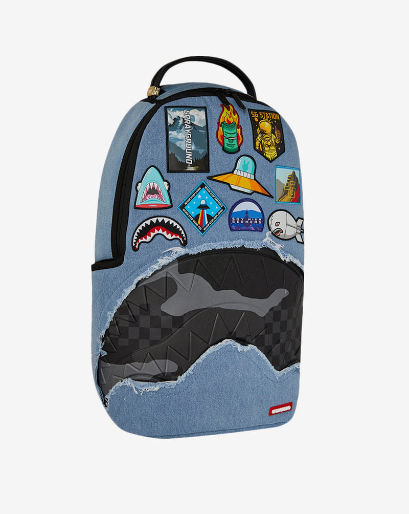 SPRAYGROUND 'Denim Tear 3am Patches' Backpack (910B8302NSZ)