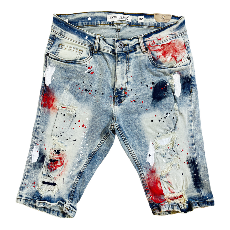 Evolution 'Billion Dollar Boys' Denim Shorts (Lt. Tint) 22630A - Fresh N Fitted Inc