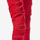 Copper Rivet Ripped Denim (Red) 913211 - Fresh N Fitted Inc
