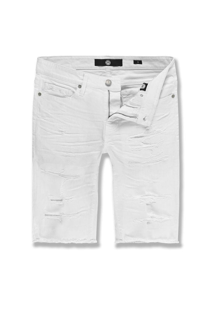 Jordan Craig 'Wildwood' Twill Denim Shorts (White) J3166S - Fresh N Fitted Inc
