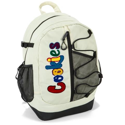 COOKIES SMELL PROOF "THE BUNGEE" NYLON BACKPACK W/ CHENIILLE LETTERING - Fresh N Fitted Inc